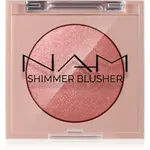 NAM Shimmer Blusher dlouhotrvající tvářenka odstín 2 Peach Ice Tea 4 g