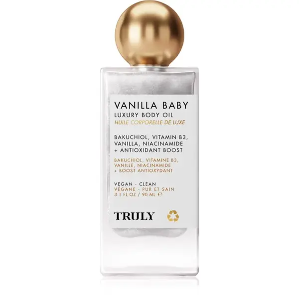 Truly Vanilla Baby zpevňující tělový olej 90 ml