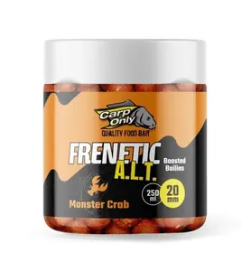 Carp only dipované boilies frenetic a.l.t. 24 mm 250 ml - monster crab