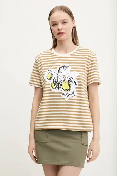 Desigual Bavlnené tričko Desigual LEMON