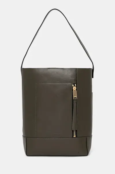 Kožená kabelka AllSaints ALBA HOBO