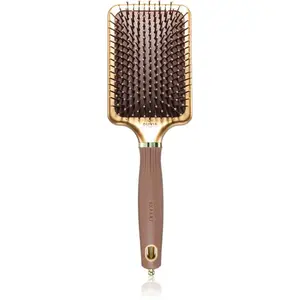 Olivia Garden Rectangular Paddle kartáč pro snadné rozčesání vlasů Gold&Brown 1 ks