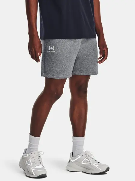 Under Armour Kraťasy UA Essential Fleece Shorts-GRY - Pánské