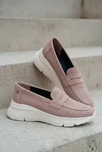 Dámské mokasíny na platformě Vinceza béžové