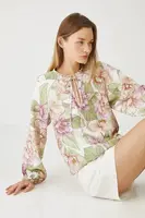 Halenka Medicine dámská, bílá barva, vzorovaná