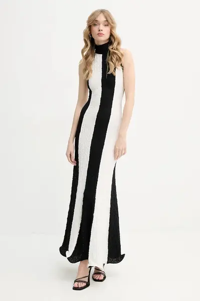 Šaty MSGM černá barva, maxi, 3842MDA29Y.257317