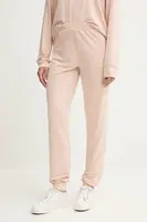 Tepláky Guess LUCIA dámské, béžová barva, hladké, O5GB05 KCQP2