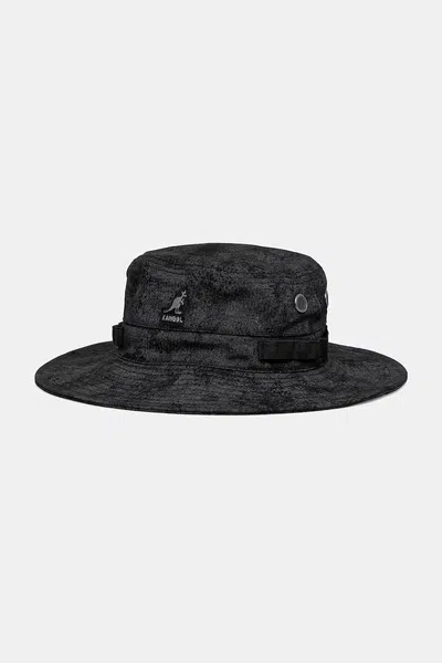 Bavlněný klobouk Kangol SALVAGED OUTDOOR černá barva, K5437.BK001
