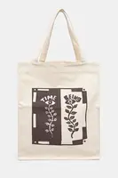 Bavlněná taška Samsoe Samsoe SAHEART béžová barva, U25100022