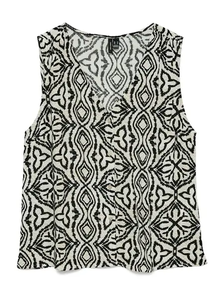 VERO MODA Blúzka 'VMMENNY'  béžová / krémová / čierna
