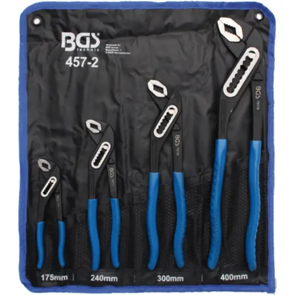 BGS Technic BGS 457-2 Přestavitelné kleště siko. Sada 4 díly 175-240-300-400 mm v tašce