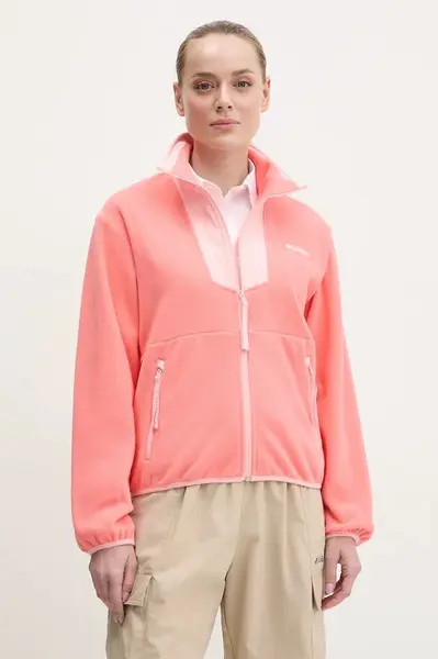 Sportovní mikina Columbia Sequoia Grove růžová barva, 2085313