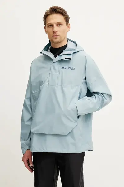 Outdoorová bunda adidas TERREX Xploric tyrkysová barva, JD8347