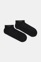 Ponožky BOSS 2-pack pánské, černá barva, 50537524