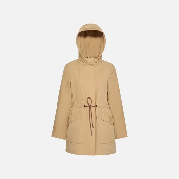 Béžová dámská parka Geox Dandra