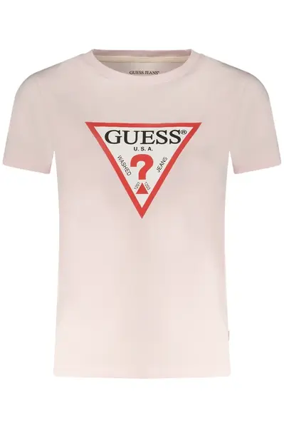 Ružové tričko s krátkym rukávom