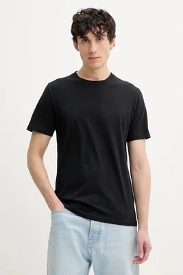 Bavlněné tričko Hollister Co. černá barva, KI324-5149