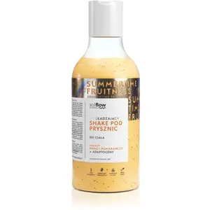 so!flow Smoothing Shower Shake sprchový gel pro všechny typy pokožky Papaya & Orange 400 ml