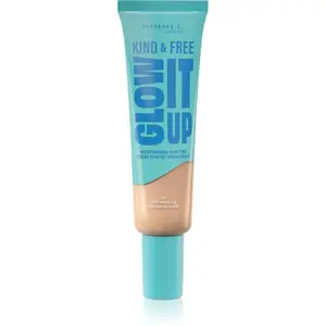 Rimmel Kind & Free Glow It Up lehký hydratační make-up odstín 001 Fair Porcelain 30 ml