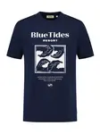 Shiwi Tričko 'Liam Blue Tides'  námornícka modrá / biela