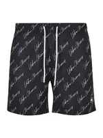 Urban Classics Plavecké šortky  čierna / biela