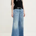 Džíny Diesel D-AKII L.32 TROUSERS dámské, modrá barva, A12808.0CLBA