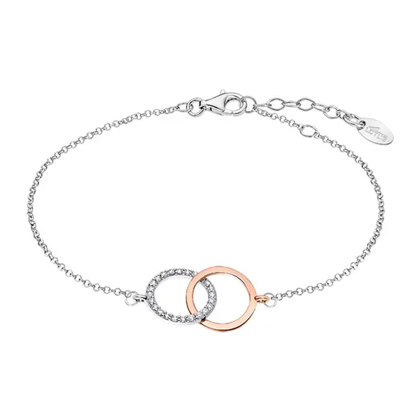 Lotus Silver Elegantní bicolor náramek ze stříbra LP1955-2/1