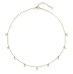 Liu Jo Nadčasový pozlacený náhrdelník s krystaly LJ2840