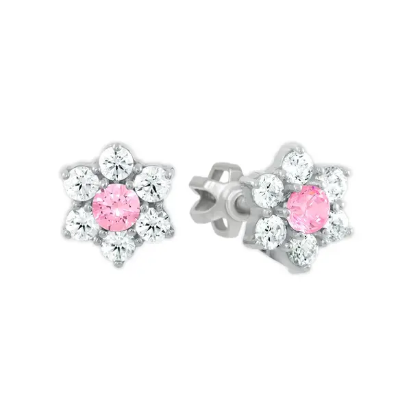 Soliter Květinové peckové náušnice se zirkony 239 001 00145 0700400