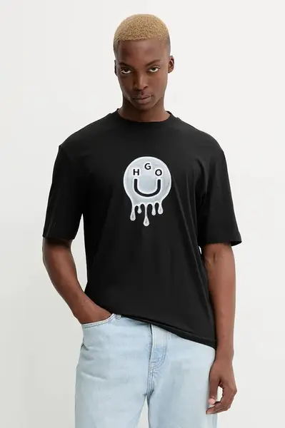 Bavlněné tričko Hugo Blue Nedirix