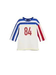 Desigual Tričko  modrá / červená / biela