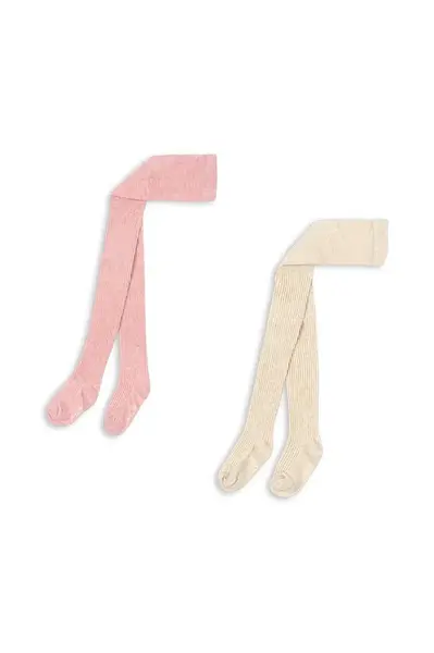 Detské pančuchy Konges Sløjd 2 PACK RIB TIGHTS 2-pak