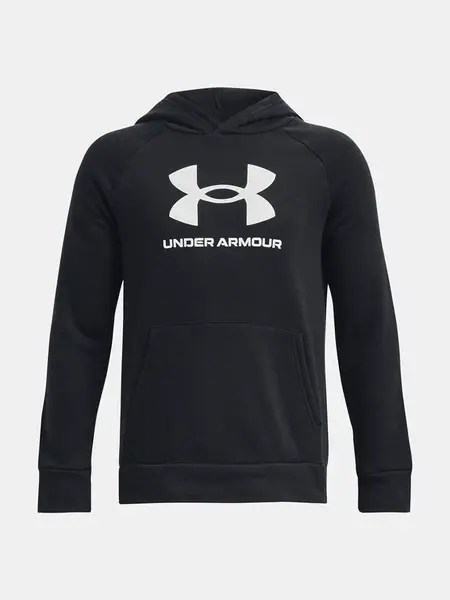 Čierna chlapčenská mikina s kapucňou Under Armour Rival
