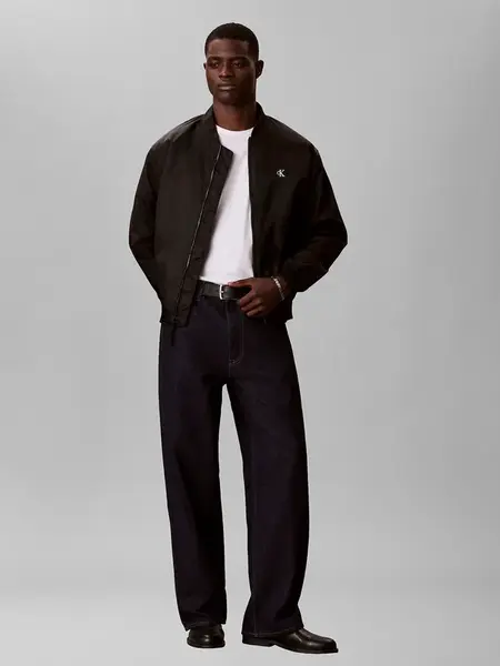 Calvin Klein Jeans Prechodná bunda  čierna
