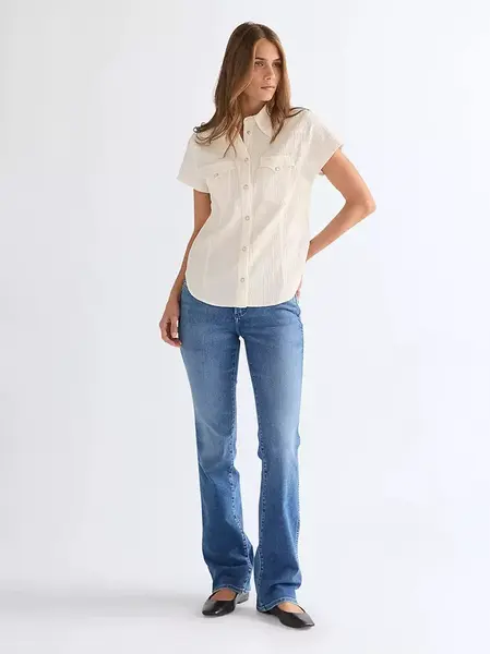 Dámské džíny WRANGLER BOOTCUT RAVEN 112378531 Velikost: 33/34