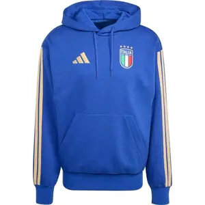 adidas FIGC DNA FL HD Pánská mikina, modrá, velikost