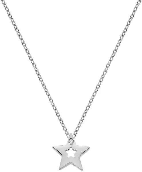 Hot Diamonds Stříbrný náhrdelník s hvězdičkou Amulets DP722