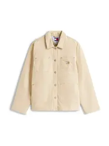 Tommy Jeans Prechodná bunda  kaki