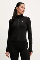 Mikina adidas Originals Essential dámská, černá barva, s aplikací, JD5905