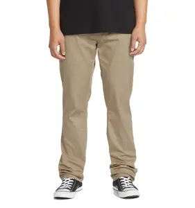 Volcom pánské kalhoty Frickin Modern Stret Khaki | Zelená | Velikost 36 x 34