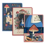 The Reading Room - Alica v krajine zázrakov - sada 3 zápisníkov