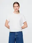 GAP Lněné crop tričko - Dámské
