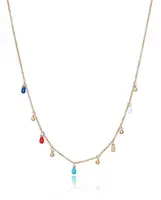 Viceroy Hravý pozlacený náhrdelník Kiss 14047C01012