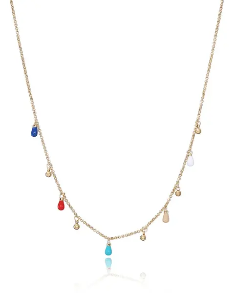 Viceroy Hravý pozlacený náhrdelník Kiss 14047C01012