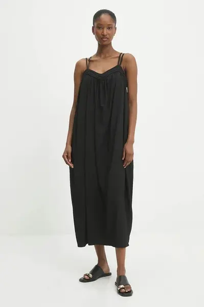 Šaty Answear.LAB černá barva, midi