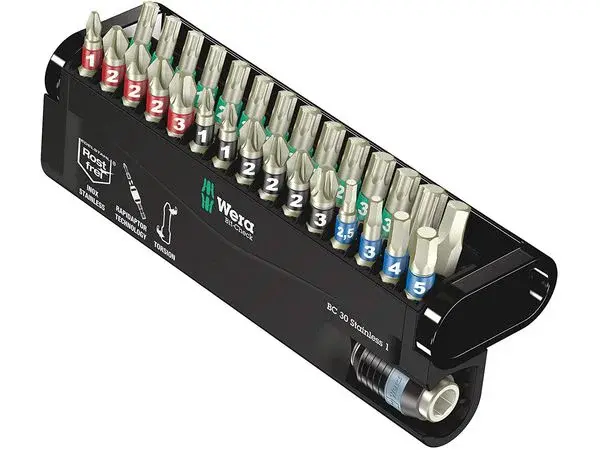 Wera 071109 Sada nerezových bitů 1/4" Bit Check® 30 Stainless 1 (30 dílů)