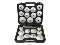 GEKO Hlavice - klíče na olejové filtry, s ráčnou 1/2", 23 ks