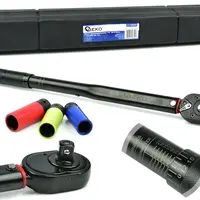 GEKO Momentový klíč 1/2", 28-210 Nm, s ALU nástrčnými hlavicemi
