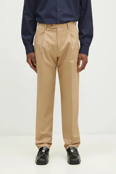 Kalhoty Paul Smith pánské, béžová barva, přiléhavé, M1R-408Z-P01934