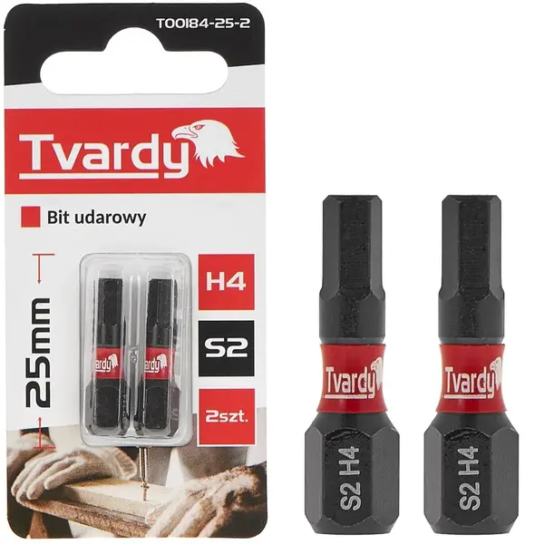 TVARDY Nárazový šroubovák H4 25 mm S2